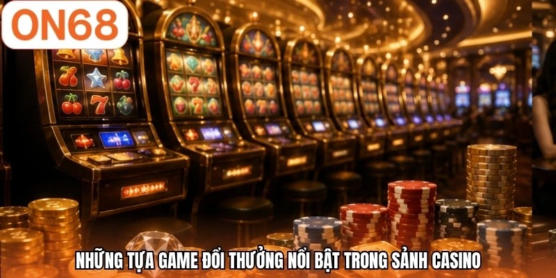 Những tựa game đổi thưởng nổi bật trong sảnh casino