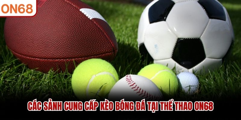 Các sảnh cung cấp kèo bóng đá tại thể thao ON68
